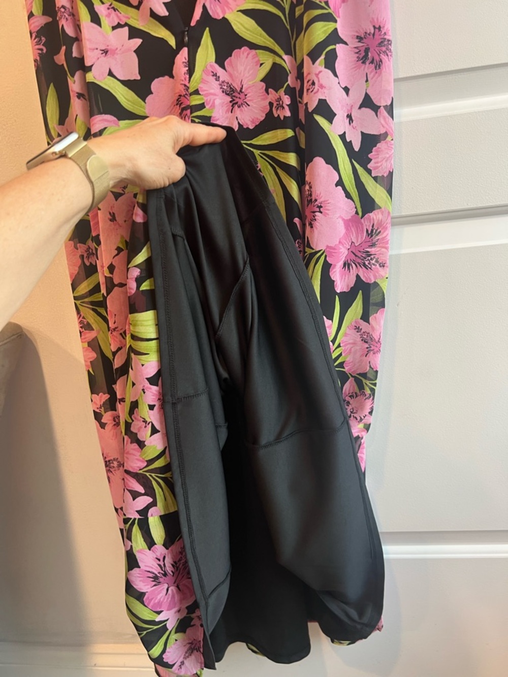 Bar III Maxi Dress with Pink Floral Print szM - Picture 12 of 15